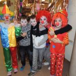 Foto Clowns in Reihe