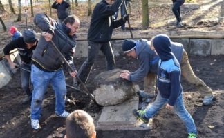 Foto Sandkistenbau Grundschule Am Johannisland