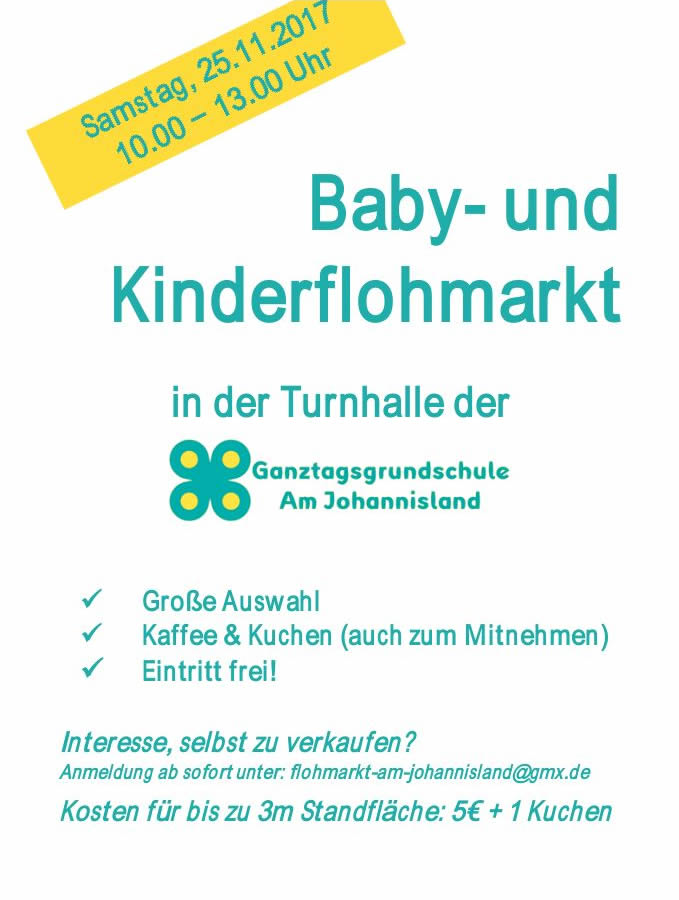 Ankündigungsplakat Flohmarkt