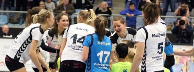 Unterstützung für die Volleyballerinnen des VT Hamburg